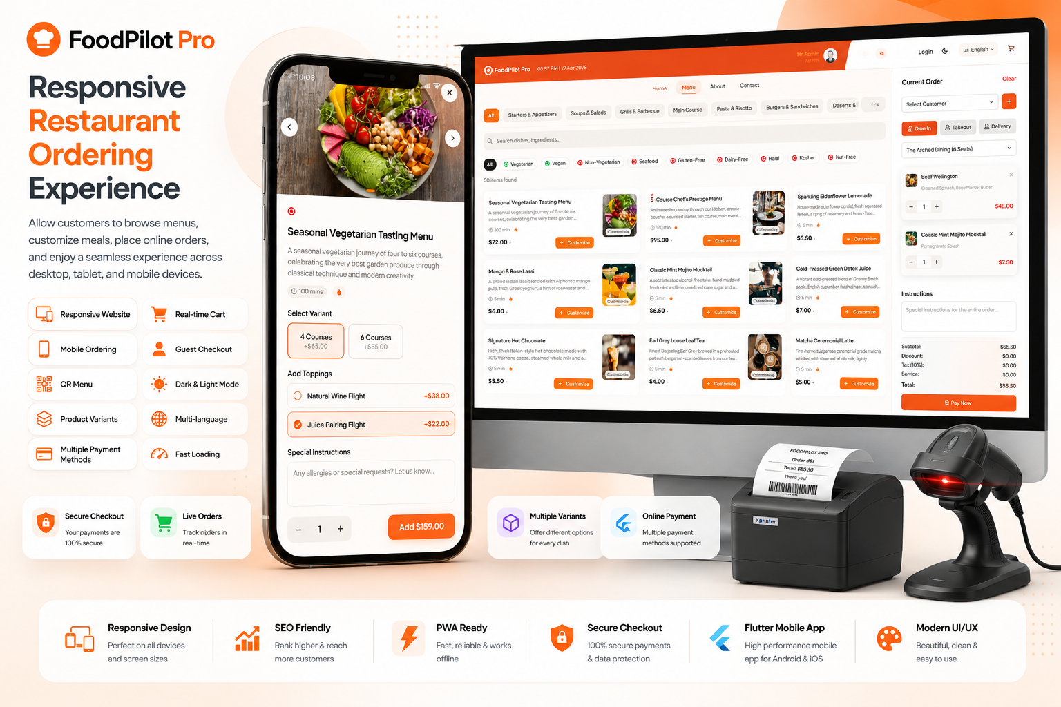 Responsive Customer Website